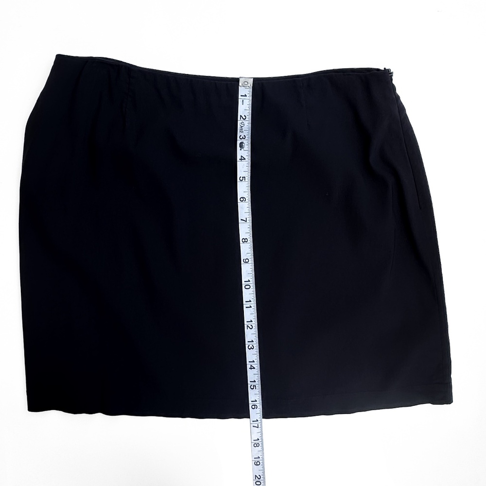 Vintage 90's Esprit Des Corp Mini‎ Black Skirt - size 11/12 - Picture 3 of 4